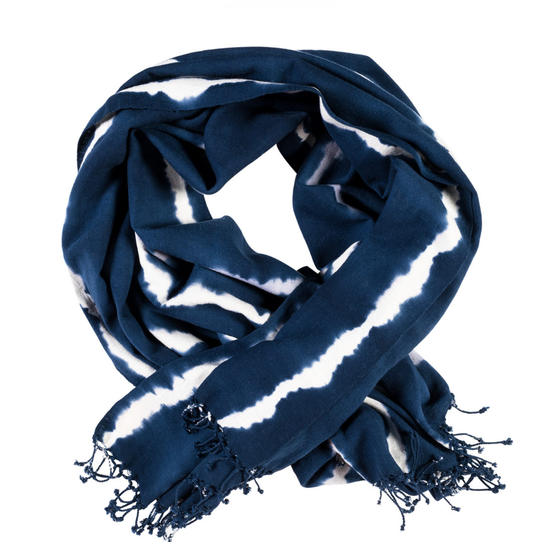 Foulard Eskandar En Soie Shibori - Noir Et Blanc à Carreaux - Châle Enveloppant Neuf